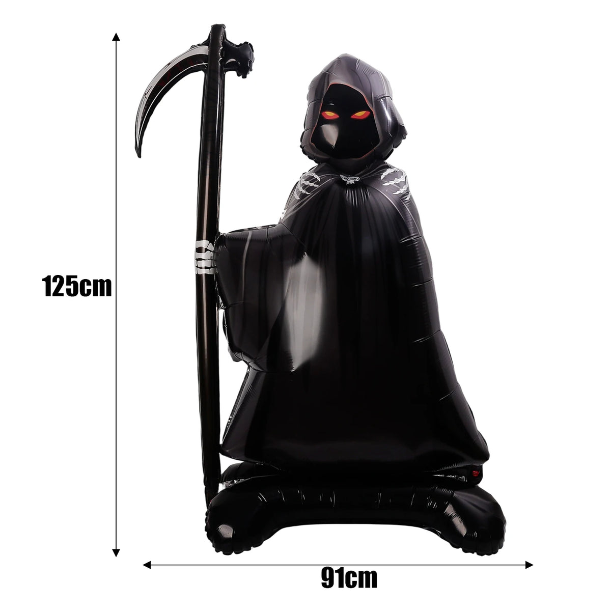 Halloween Balloon Giant Ghost Pumpkin Skull Castle Aluminum Film Standing Balloon for Halloween Party Yard Garden Scary Decor
