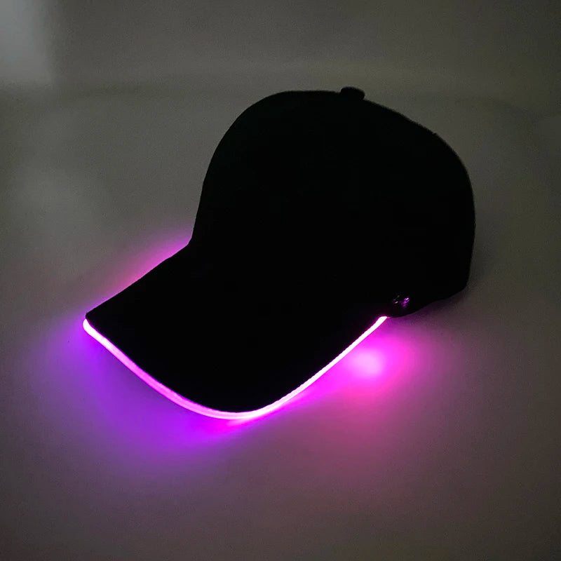 Halloween LED Light Up Baseball Hat Flashing Glow Rave Party Cap Luminous Hat for Women Men Hip-hop Club Festival Supplies