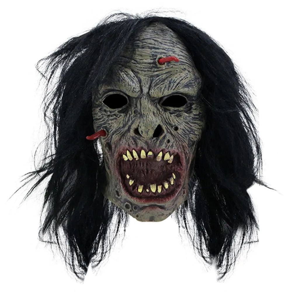 Halloween Mask, Scary Cosplay Party Mask for Adults, Realistic Creepy Horror Mask for Cosplay